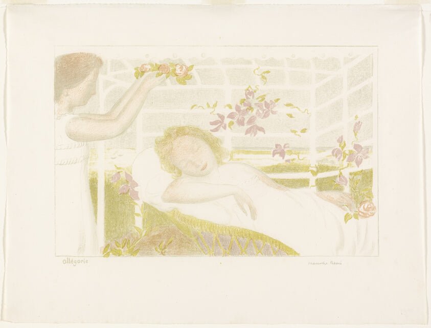 Allegory, plate one from Love by  Maurice Denis (French, 1870-1943), 23x16"( A2 size) Poster Print