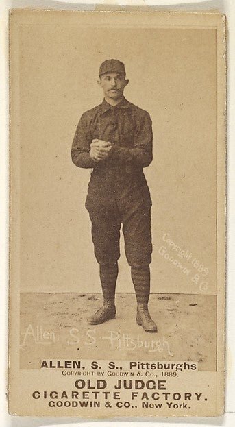 Allen Shortstop Pittsburgh from the Old Judge series for Ol-16x12"(A3) Poster