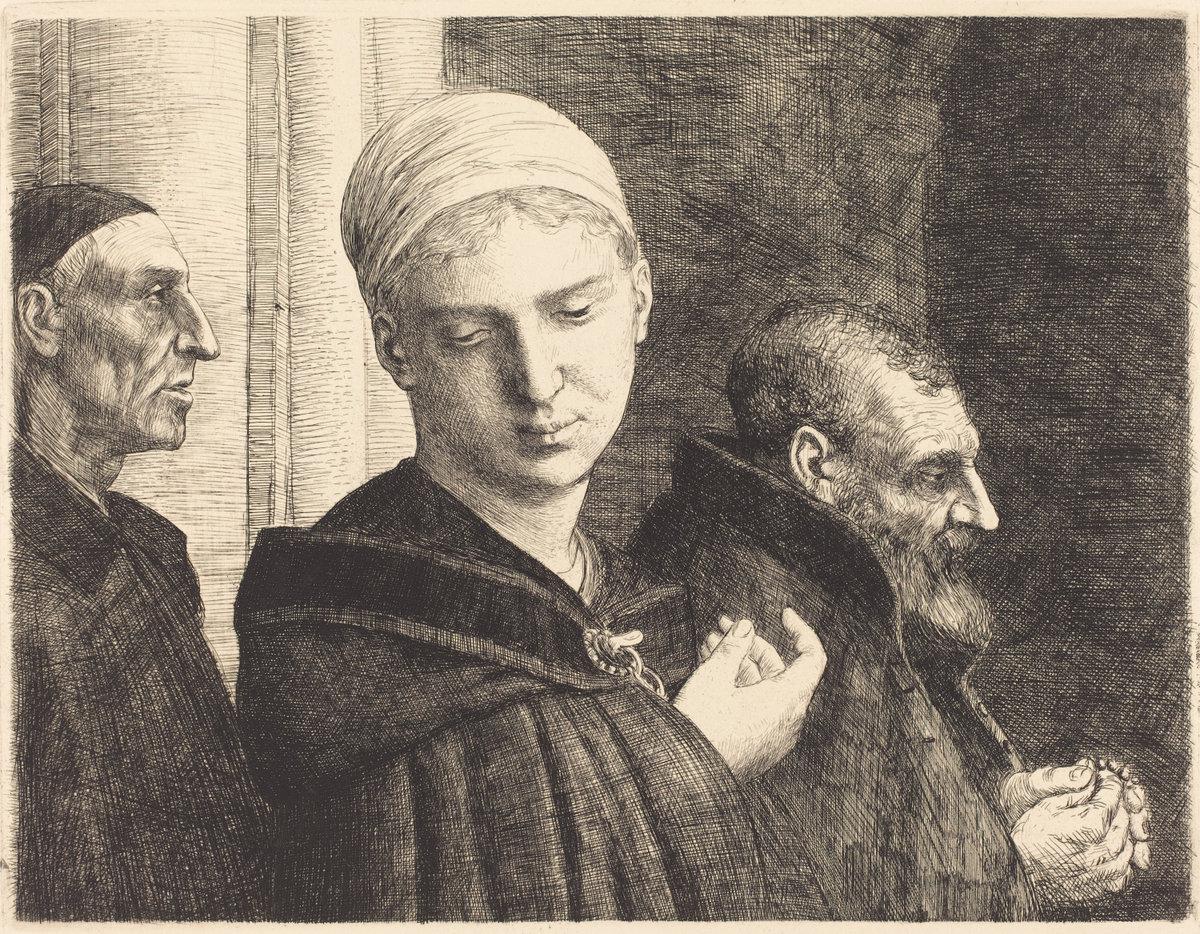 Alphonse Legros:Baptism (Le bapteme),16x12"(A3) Poster