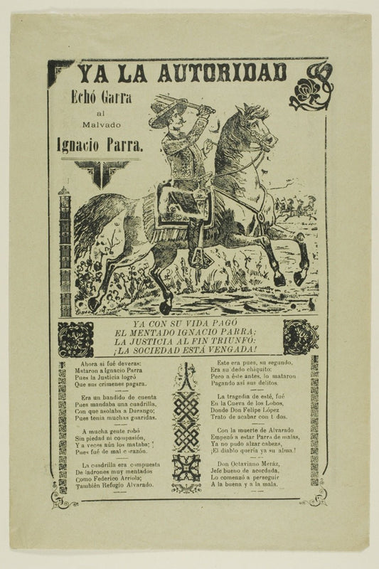 Already the Authority... by  Jose Guadalupe Posada, 23x16"( A2 size) Poster Print