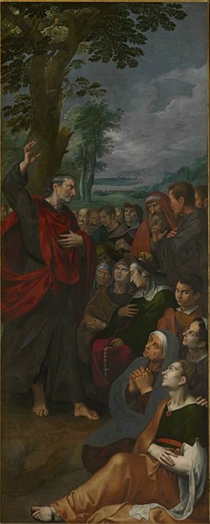 Altarpiece of the Guild of Saint Luke, vintage artwork by Maarten Pepyn, 12x8" (A4) Poster