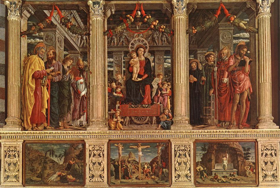 Altarpiece, vintage artwork by Andrea Mantegna, A3 (16x12") Poster Print