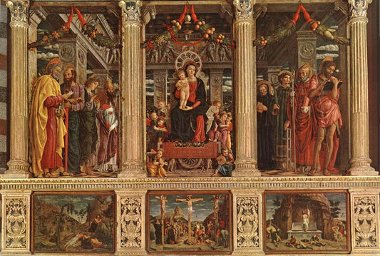 Altarpiece, vintage artwork by Andrea Mantegna, A3 (16x12") Poster Print