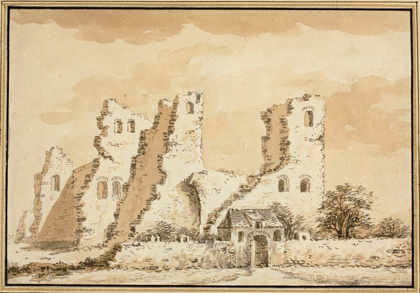 Altena Castle, Near Delft, Demolished in 1572 by  Abraham Rademaker,23x16"( A2 size ) Poster Print