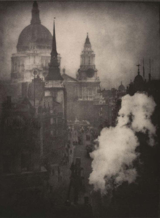 Alvin Langdon Coburn - St. Paul's and Other Spires, vintage historic photograph, modern poster print