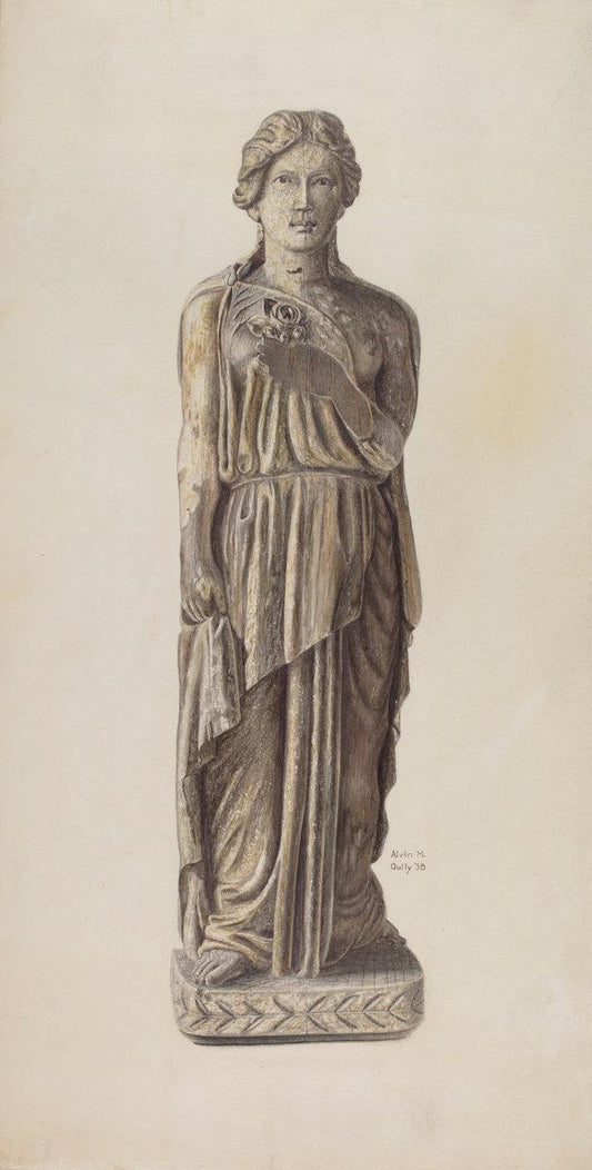 Alvin M. Gully:Circus Wagon Figure,16x12"(A3) Poster