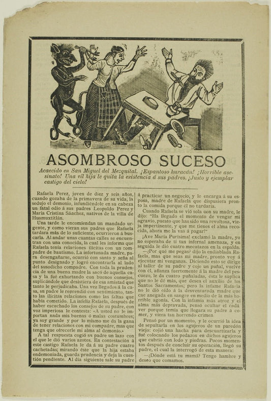 Amazing Event by  Occured In Saint Michael of Mezquital... by  Jose Guadalupe Posada, 23x16"( A2 size) Poster Print