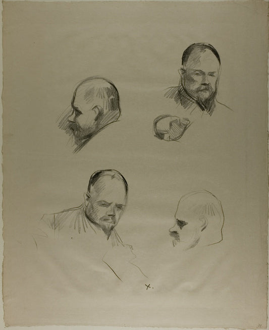 Ambroise Vollard, Four Sketches by  Jean Louis Forain, 23x16"( A2 size) Poster Print
