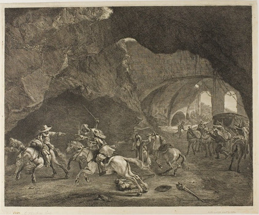 Ambuscade by  Cornelis Visscher, the Elder (Netherlandish, c. 1520-1586), 23x16"( A2 size) Poster Print