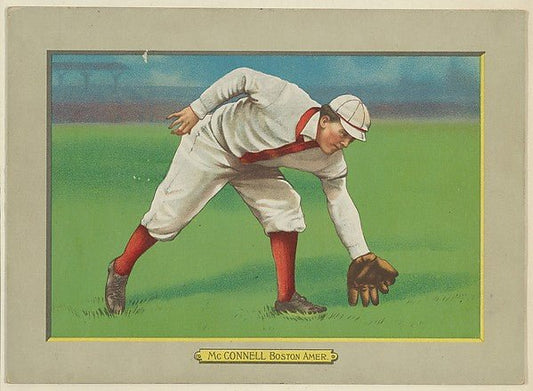 :Amby McConnell Second Baseman Boston Red Sox  from Turkey R-16x12"(A3) Poster