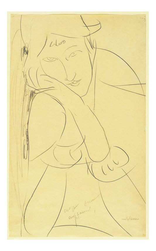 Amedeo Modigliani - Woman, Head on Hand, 16x12" (A3) Poster Print