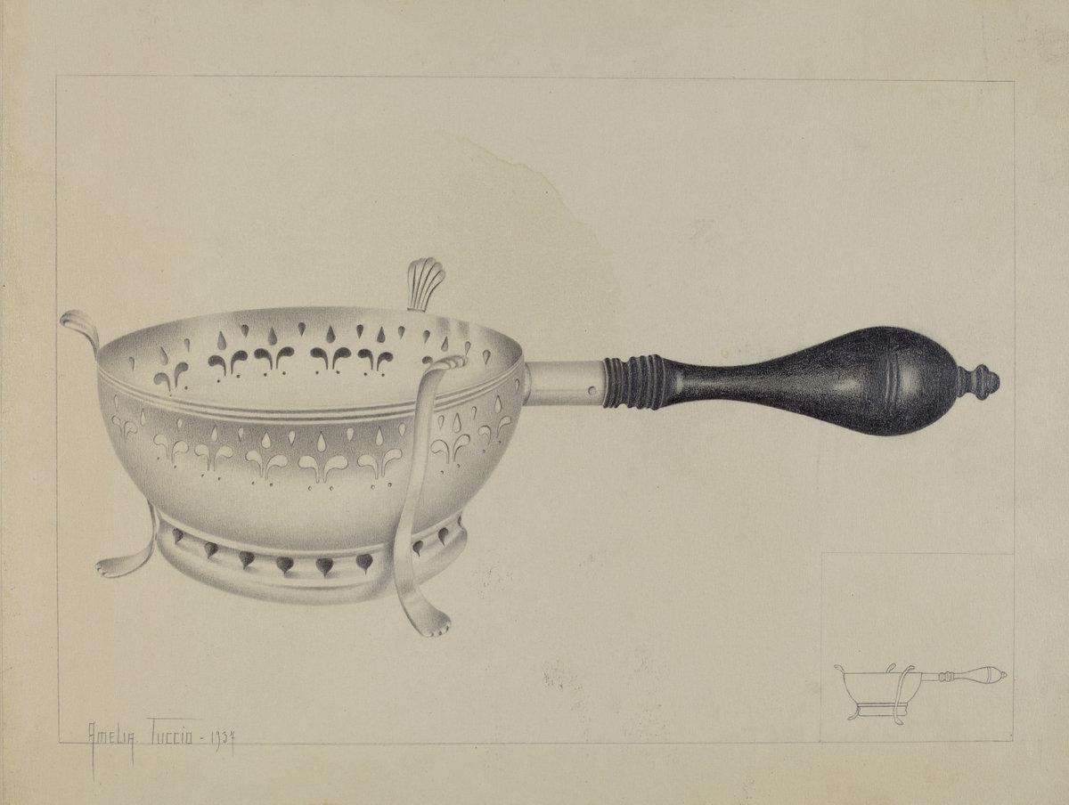 Amelia Tuccio:Silver Brazier,16x12"(A3) Poster