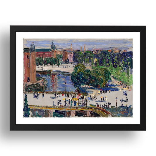  AMSTERDAM  1904 by Wassily Kandinsky, 17x13" Frame