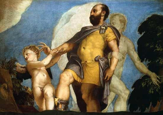 An Allegorical Subject, vintage artwork by Veronese, A3 (16x12") Poster Print