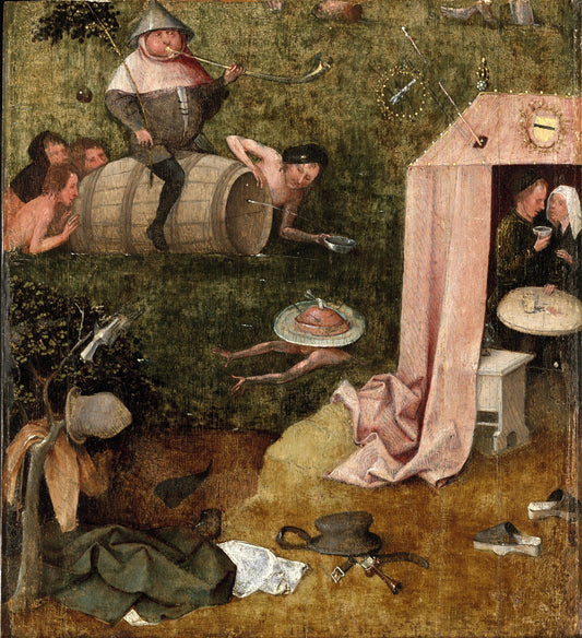 An Allegory of Intemperance, vintage artwork by Jheronimus Bosch, A3 (16x12") Poster Print
