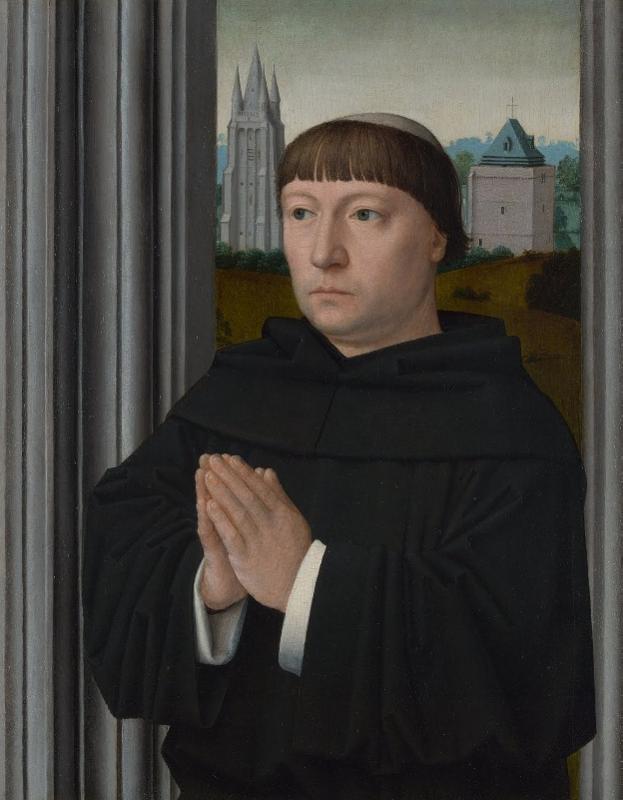 An Augustinian Friar, vintage artwork by Gheeraert (Gerard) David, A3 (16x12") Poster Print