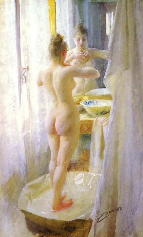Anders Zorn - Le Tub [Nude], A4 (11.69 x 8.25 inches) poster print