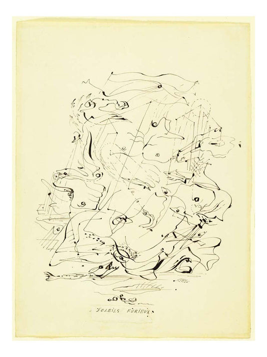 Andr Masson - Furious Suns, 16x12" (A3) Poster Print