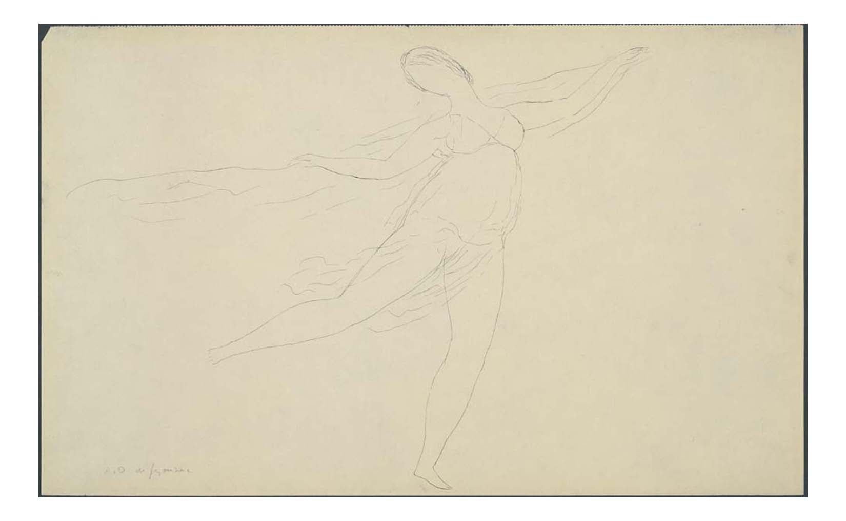 Andre Dunoyer de Segonzac - Souvenir of Isadora, 16x12" (A3) Poster Print