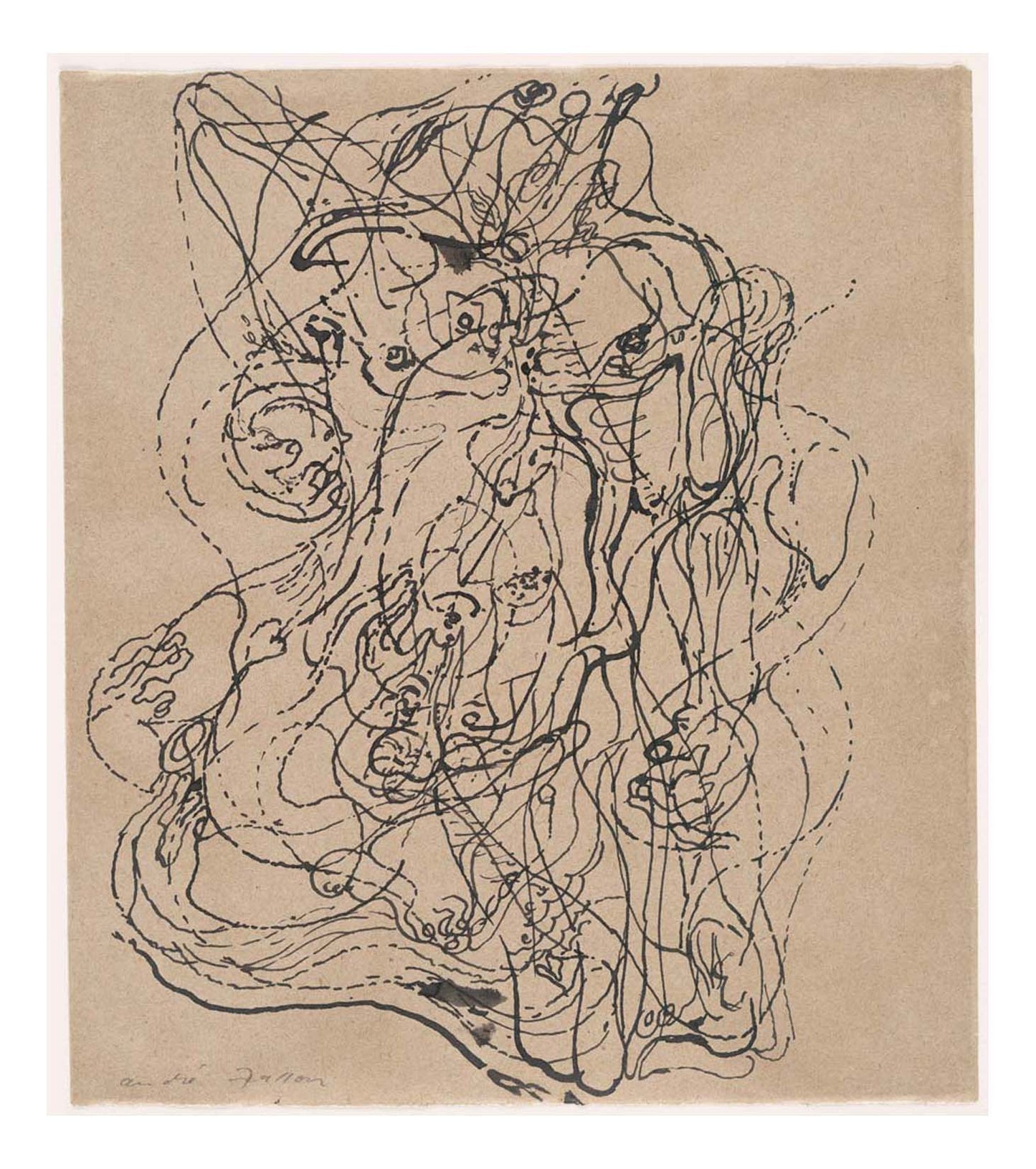 Andre Masson - Automatic Drawing, 16x12" (A3) Poster Print