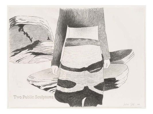 Andrea Zittel - Two Public Sculptures, 16x12" (A3) Poster Print