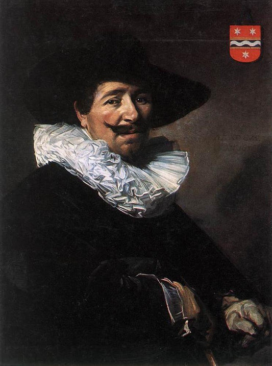 Andries van der Horn, vintage artwork by Frans Hals, 12x8" (A4) Poster