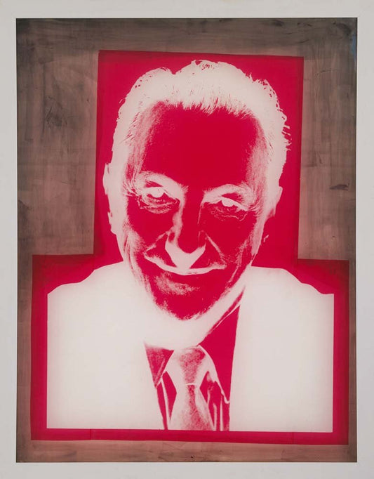 Andy Warhol - Silkscreen for Portrait of Sidney Janis, vintage art, A3 (16x12")  Poster Print 