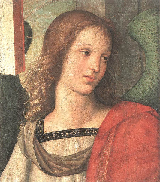 Angel (fragment of the Baronci Altarpiece), vintage artwork by Raphael, A3 (16x12") Poster Print