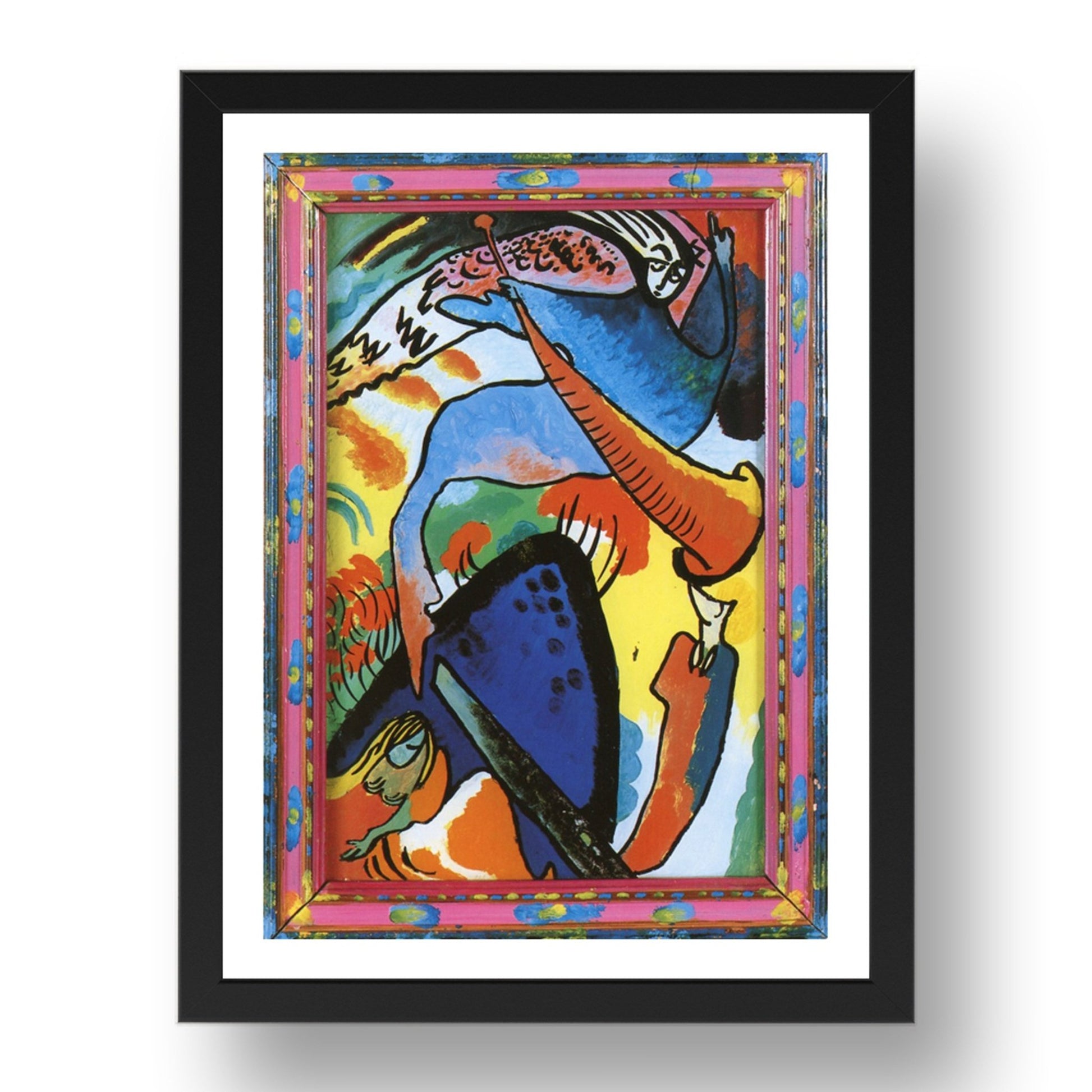 Angel of the Last Judgement 1911 by Wassily Kandinsky, 17x13" Frame