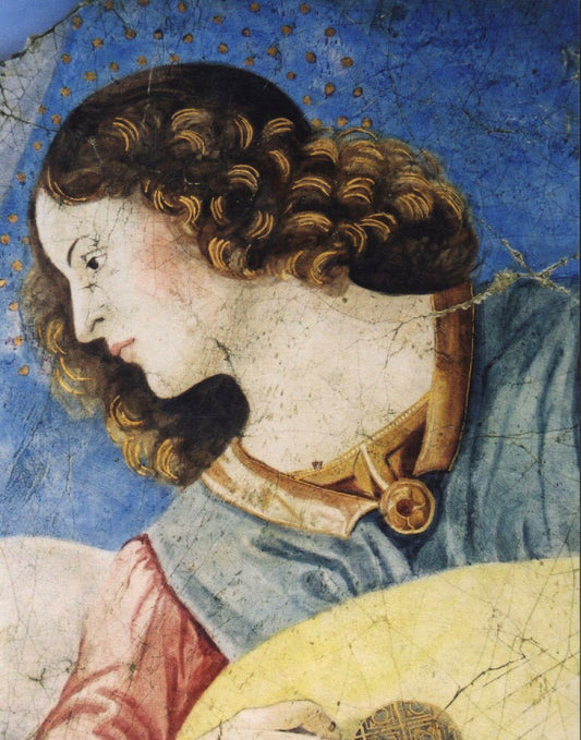 Angel with lute, vintage artwork by Melozzo da Forlì, A3 (16x12") Poster Print