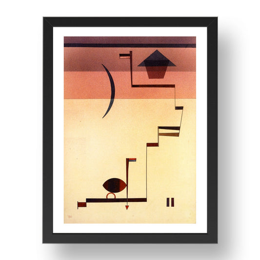 Angular 1931 by Wassily Kandinsky, 17x13" Frame