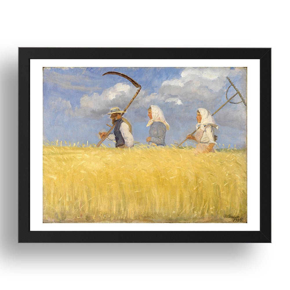 Anna Ancher - Harvesters [1905], vintage art, A3 (16x12") Poster Print