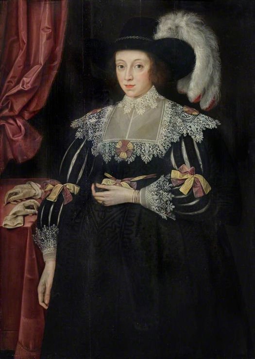 Anne Fanshawe, First Wife of Thomas, 1st Viscount Fanshawe, vintage artwork by Marcus Gheeraerts the Younger, A3 (16x12") Poster Print