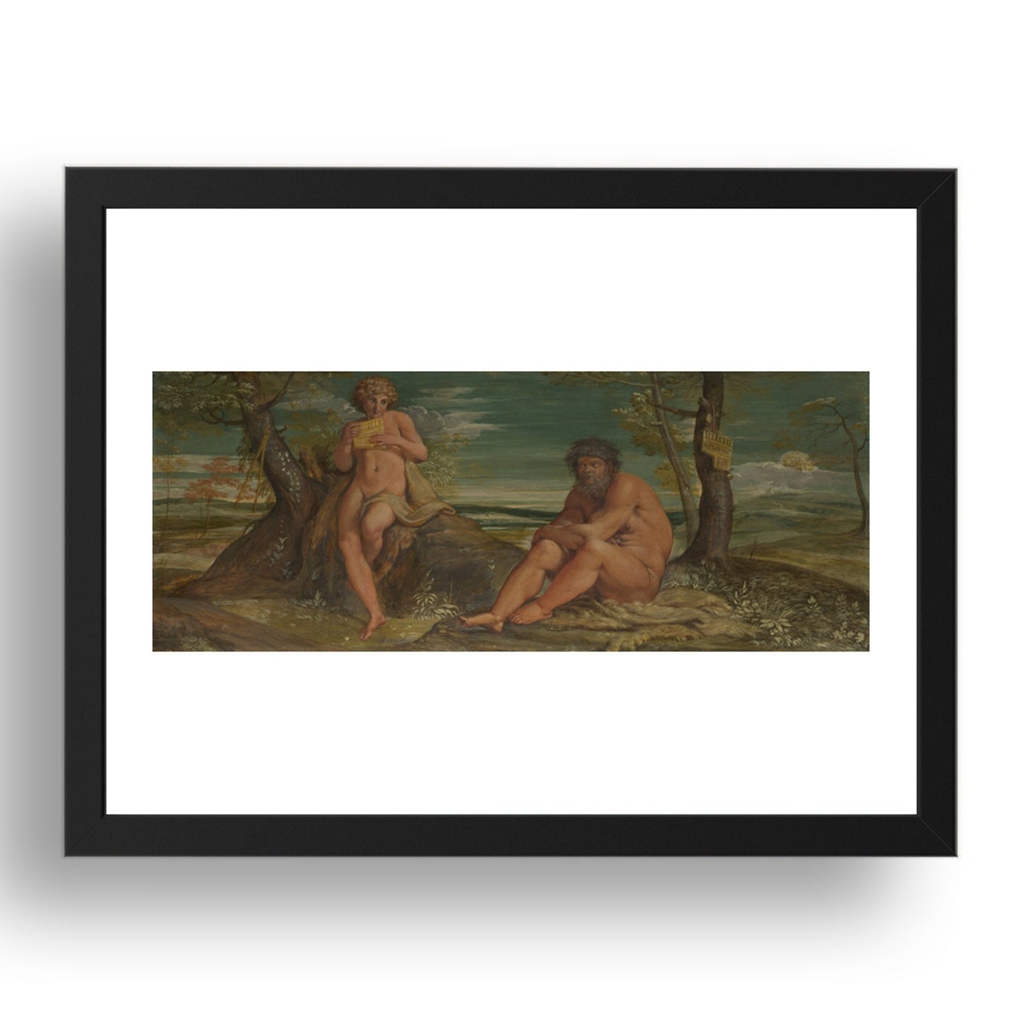 Annibale Carracci: Marsyas and Olympus, Poster in 17x13"(A3) Frame