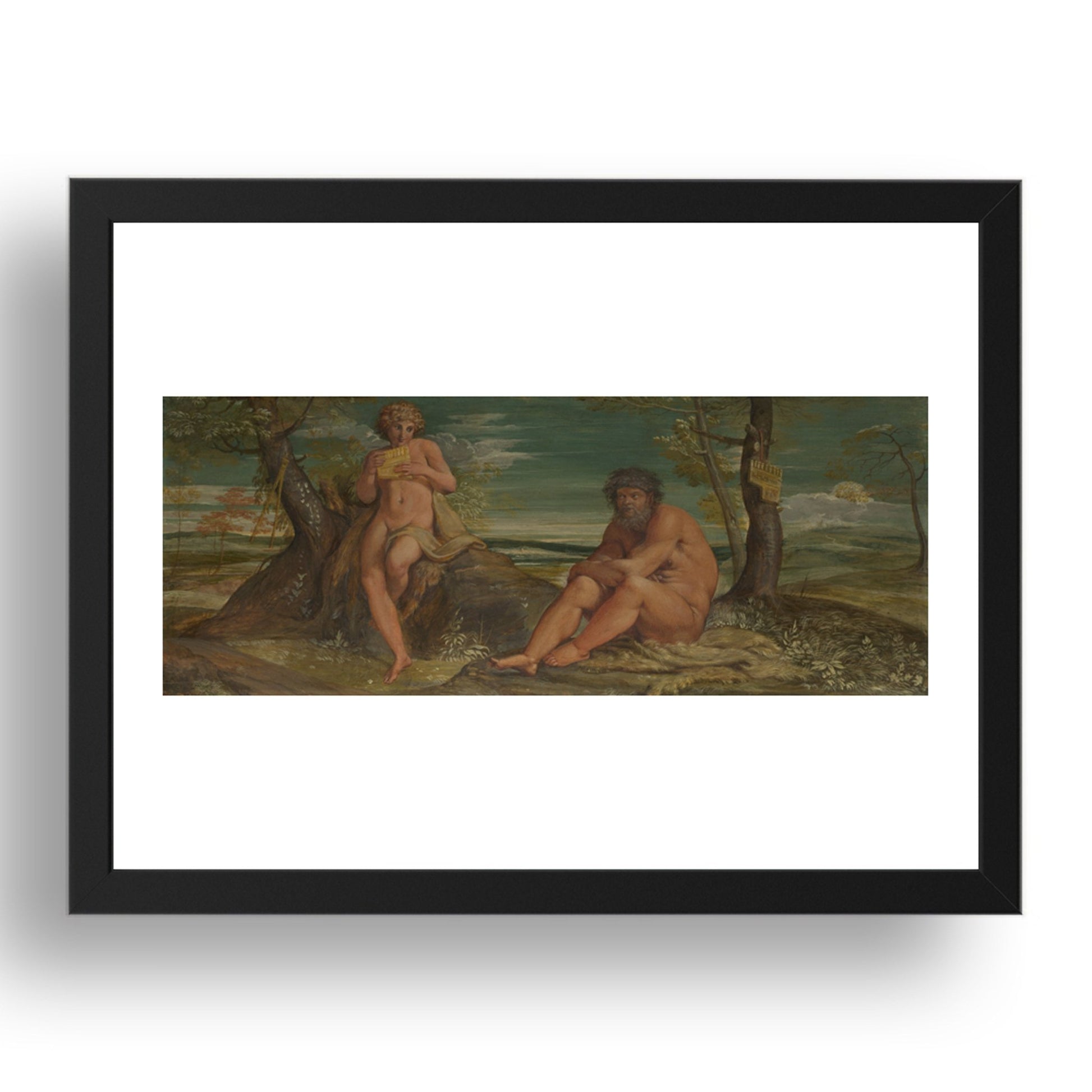 Annibale Carracci: Marsyas and Olympus, Poster in 17x13"(A3) Frame