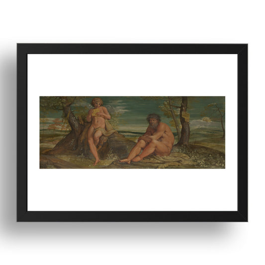 Annibale Carracci: Marsyas and Olympus, Poster in 17x13"(A3) Frame