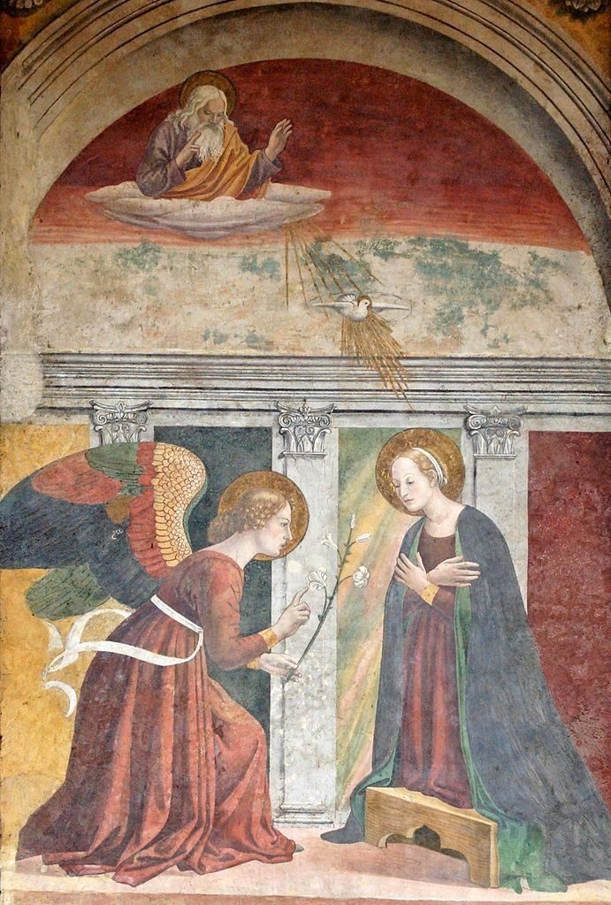 Annonciation, vintage artwork by Attributed to Melozzo da Forlì, A3 (16x12") Poster Print