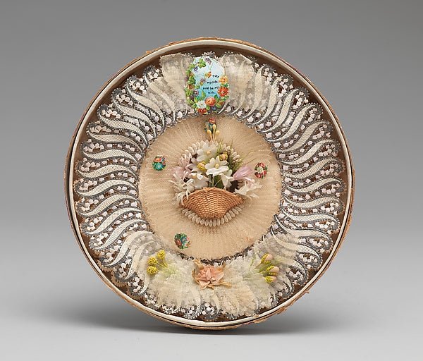 Anonymous, British, 19th century:Boxed Valentine's Day Card 1840–99, vintage artwork, 16x12"(A3) Poster Print