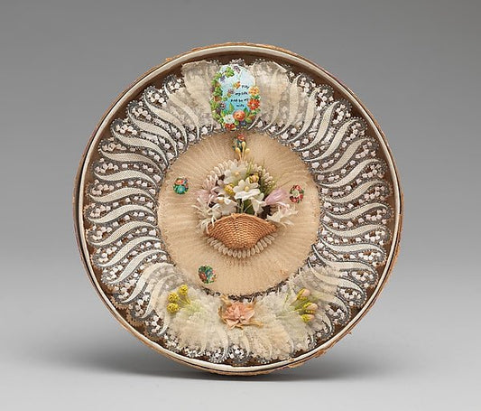 Anonymous, British, 19th century:Boxed Valentine's Day Card 1840–99, vintage artwork, 16x12"(A3) Poster Print