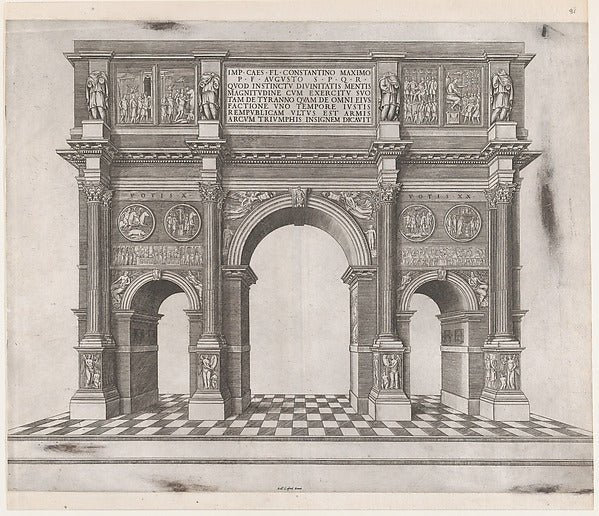 AnonymousSpeculum Romanae Magnificentiae Arch of Constanti-16x12"(A3) Poster