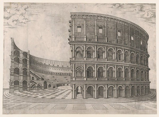 AnonymousSpeculum Romanae Magnificentiae Interior and Exte-16x12"(A3) Poster