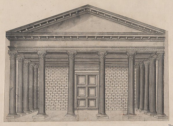 AnonymousSpeculum Romanae Magnificentiae Maison antique a-16x12"(A3) Poster