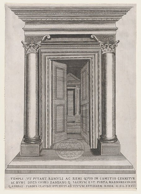 AnonymousSpeculum Romanae Magnificentiae Portal of the Tem-16x12"(A3) Poster