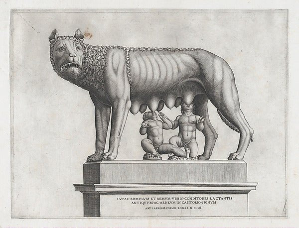 AnonymousSpeculum Romanae Magnificentiae Romulus and Remus-16x12"(A3) Poster