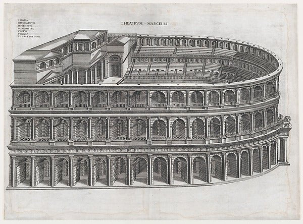 AnonymousSpeculum Romanae Magnificentiae Theater of Marcel-16x12"(A3) Poster
