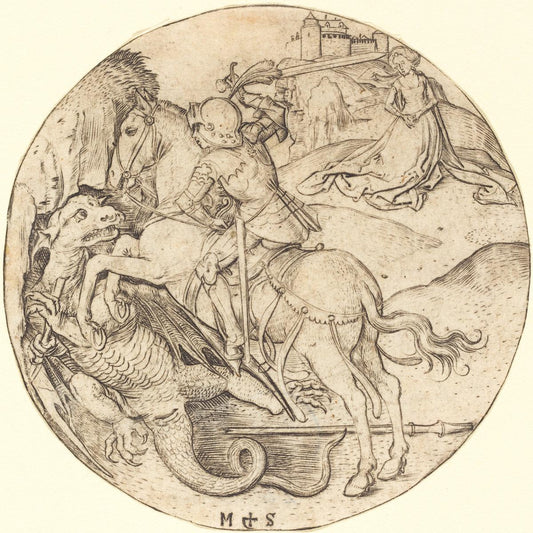 Anthonis Sallaert:Saint George and the Dragon,16x12"(A3) Poster