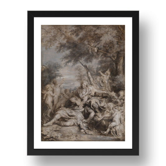 Anthony van Dyck: Rinaldo conquered by Love for Armida, Poster in 17x13"(A3) Frame