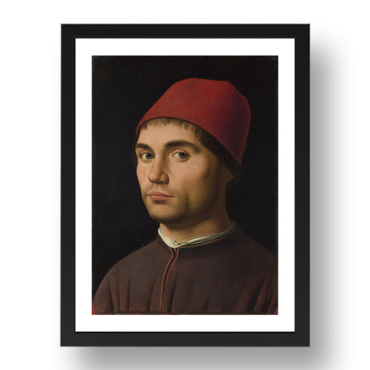 Antonello da Messina: Portrait of a Man, Poster in 17x13"(A3) Frame