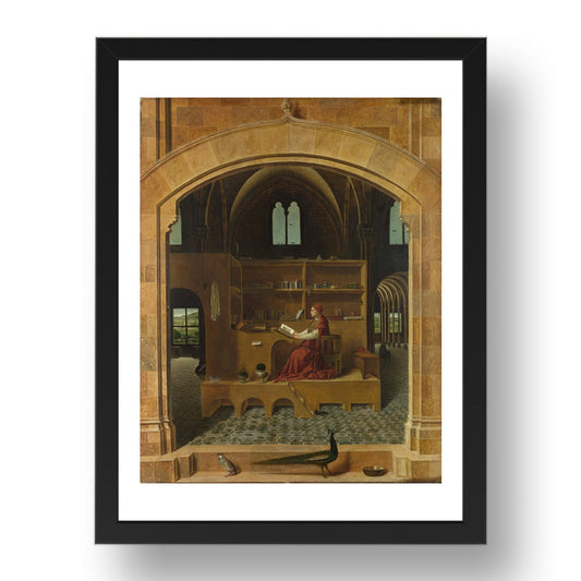 Antonello da Messina: Saint Jerome in his Study, Poster in 17x13"(A3) Frame