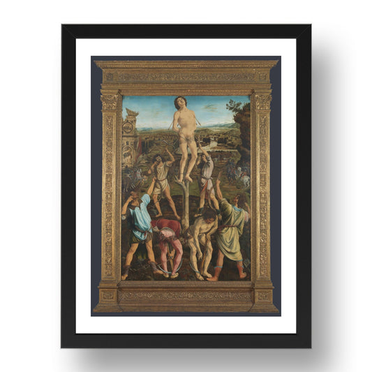 Antonio del Pollaiuolo and Piero del Pollaiuolo: The Martyrdom of Saint Sebastian, Poster in 17x13"(A3) Frame